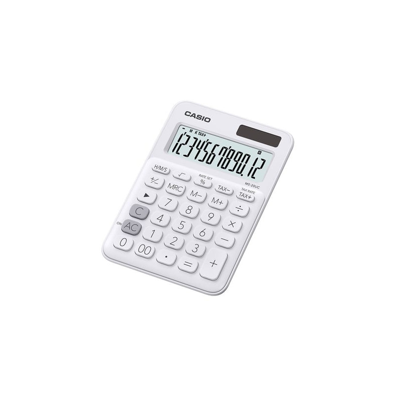 Calcolatrice casio ms-20uc-we bianco [ms-20uc-we]