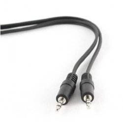 Cavo audio gembird jack 3.5mm/3.5mm m/m 1.2m nero [cca-404]