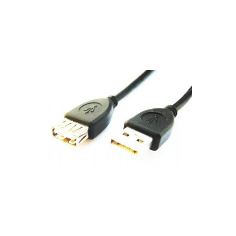 Cavo usb gembird usb/usb 2.0 a m/f 3m nero [ccp-usb2-amaf-10]