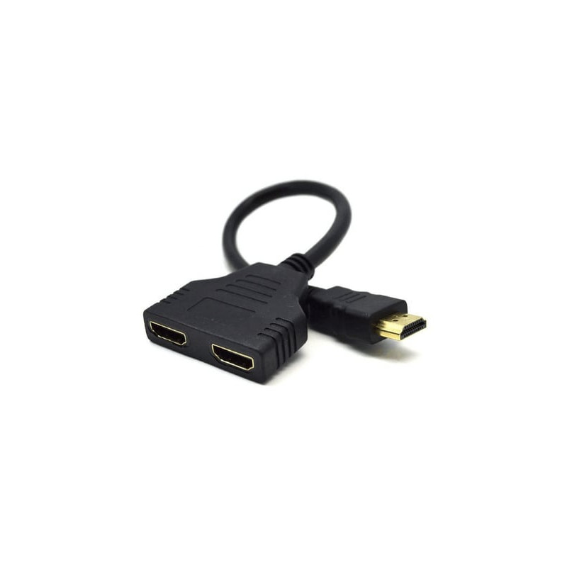 Adattatore gembird hdmi a 2x hdmi m/f nero [dsp-2ph4-04]