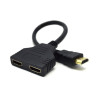 Adattatore gembird hdmi a 2x hdmi m/f nero [dsp-2ph4-04]