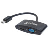Adattatore manhattan mini displayport 2-in-1 4k hdmi vga