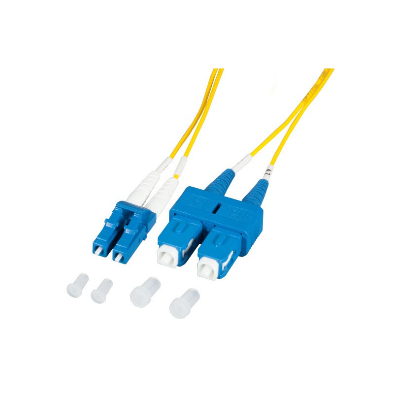 Cavo fibra ottica techly sc/lc 9/125 monomodale 3m os2