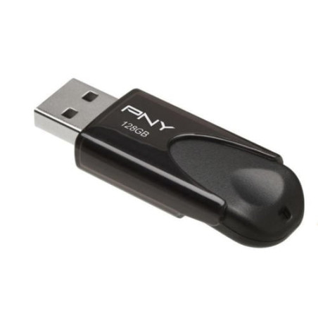 Pen drive 128gb pny attache 4 usb 2.0 nero [fd128att4-ef]