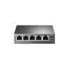 Switch tp-link 5-porte ge 4xpoe/56w nero [tl-sg1005p]