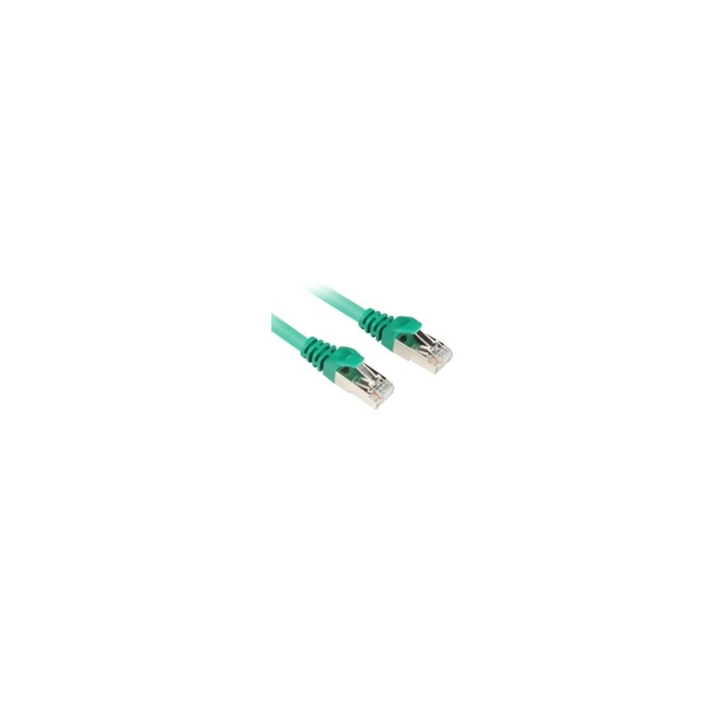 Cavo di rete sharkoon rj45 cat.6 sftp 0,25m verde [4044951014828]