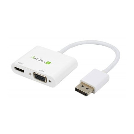 Adattatore techly displayport ad hdmi/vga