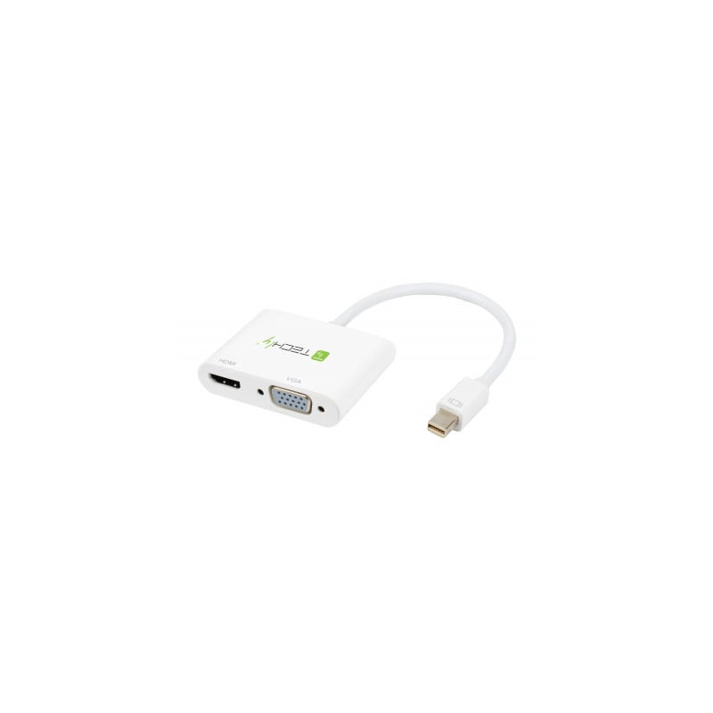 Adattatore techly mini displayport ad hdmi/vga