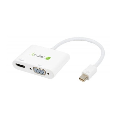 Adattatore techly mini displayport ad hdmi/vga