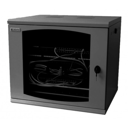 Armadio techly rack 19'' a muro 10u sezione unica prof. 500mm