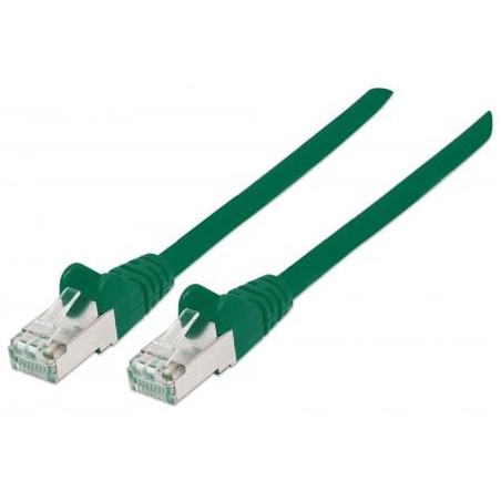 Cavo di rete patch intellinet cat.7 plug rj45 6a s/ftp lszh 10m verde