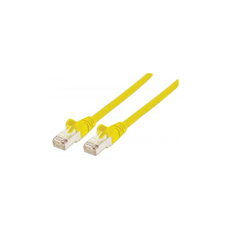 Cavo di rete patch intellinet cat.7 plug rj45 6a s/ftp lszh 3m giallo