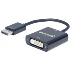 Adattatore manhattan displayport 1.2a a dvi-d nero