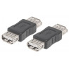 Adattatore manhattan usb 2.0 a f/f nero