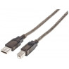Cavo usb manhattan usb a a usb b 2.0 hi-speed m/m 15m nero