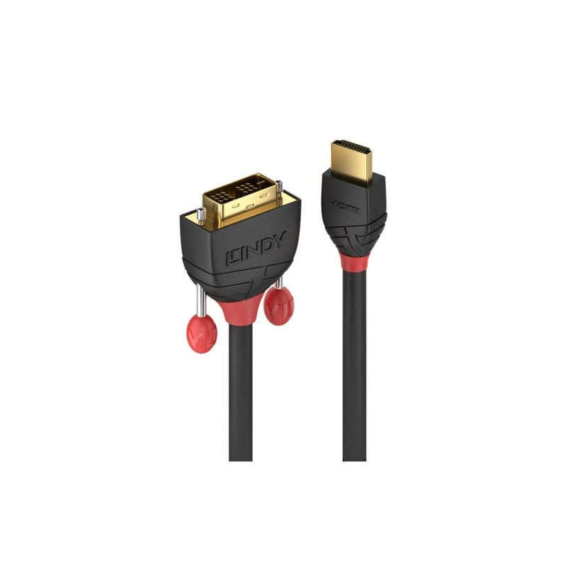 Cavo lindy hdmi a dvi m/m 1m nero [36271]