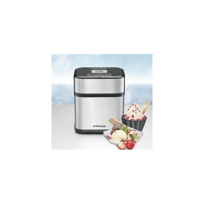 Gelatiera rommelsbacher im 12 nero-acciaio [im 12]