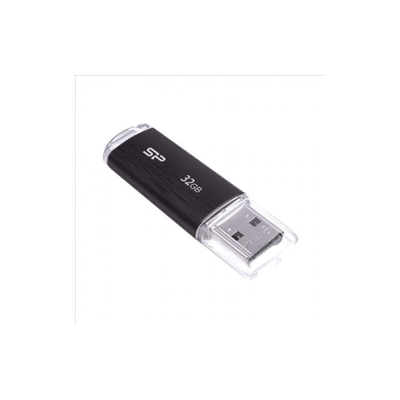 Pen drive 32gb silicon power usb 2.0 u02 nero [sp032gbuf2u02v1k]