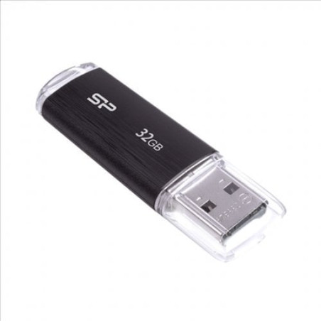 Pen drive 32gb silicon power usb 2.0 u02 nero [sp032gbuf2u02v1k]