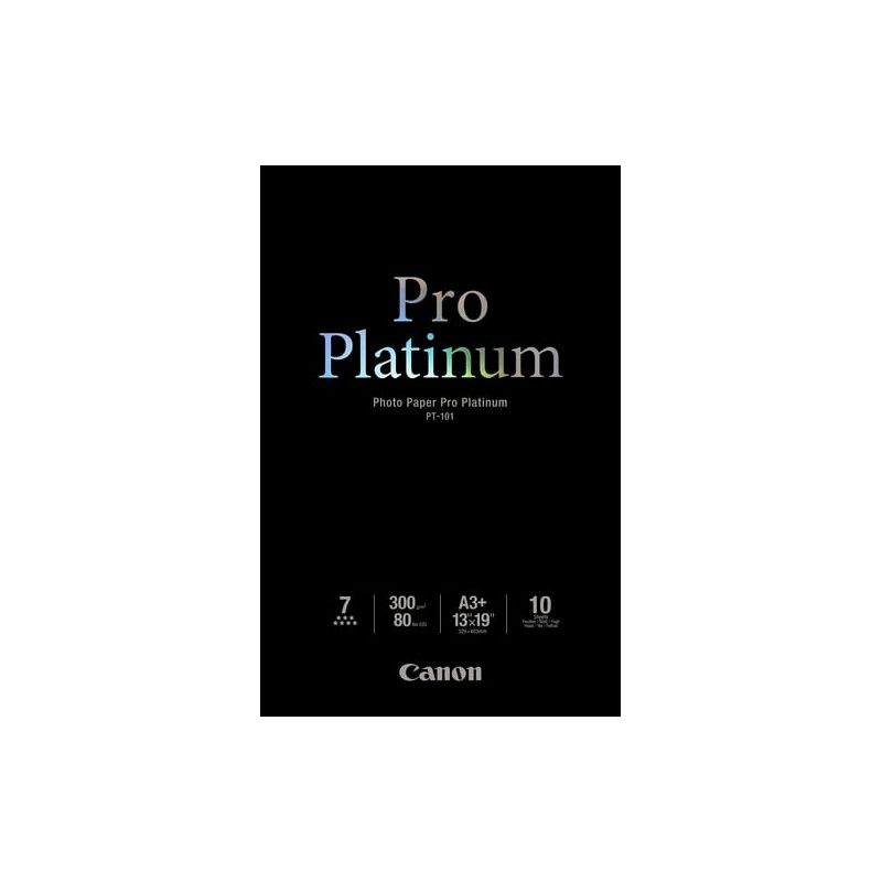 carta fotografica canon 10 fogli i pt-101-a3+ pro platinum