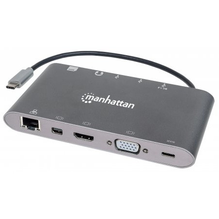 Docking station manhattan usb-c superspeed 7 in 1