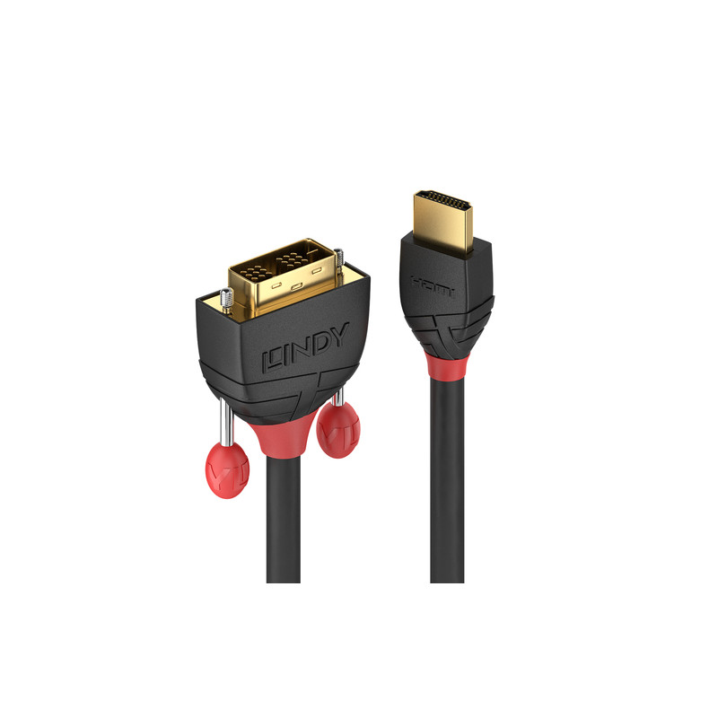Cavo lindy hdmi a dvi-d single link 0.50m nero [36270]