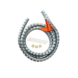 Guaina raccoglicavi flessibile legrand sw11900d 2m arancione/bianco