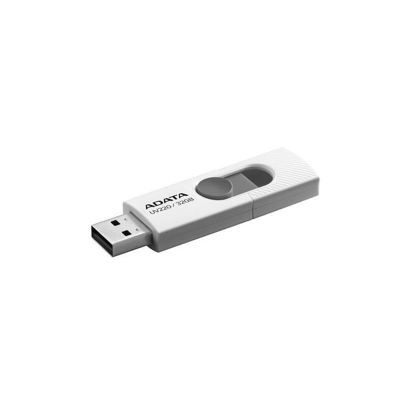 Pen drive 32gb adata usb2.0 uv220 bianco/grigio [auv220-32g-rwhgy]