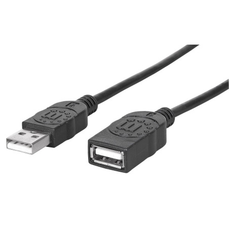 Cavo manhattan usb a a usb a 2.0 hi-speed m/f 1m nero