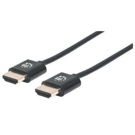 Cavo manhattan hdmi high speed con ethernet ultra sottile 1,8m nero