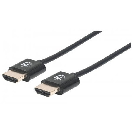 Cavo manhattan hdmi high speed con ethernet ultra sottile m/m 1m