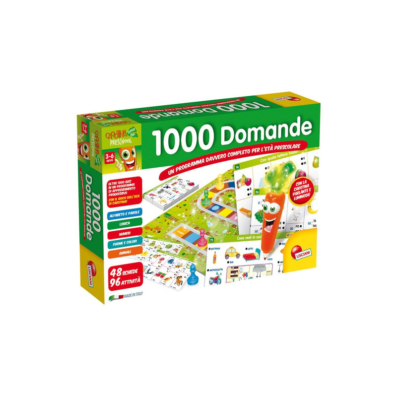 Lisciani giochi 49363 carotina 1000 domande