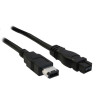 Cavo inline cavo firewire ieee1394 6pin a 9pin m/m, 800mbit/s 3m