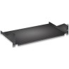 Mensola intellinet per rack 19'' 400mm 2u 2 punti nero
