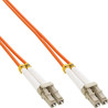 Cavo fibra ottica inline duplex, lc/lc, om1, 7,5m arancione [88637]