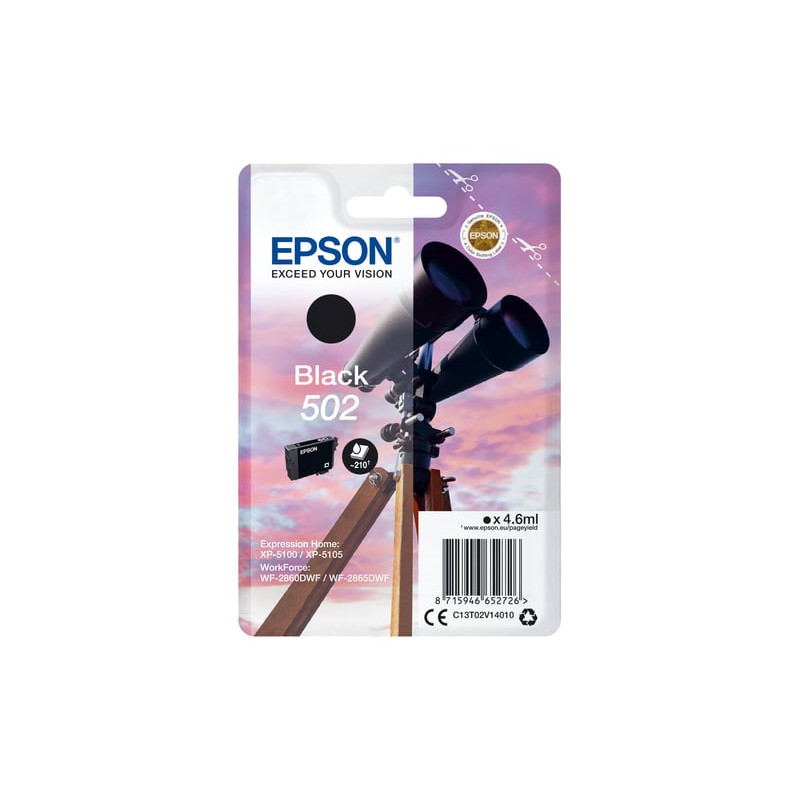 Cartuccia epson c13t02v14010 502 nero [c13t02v14010]