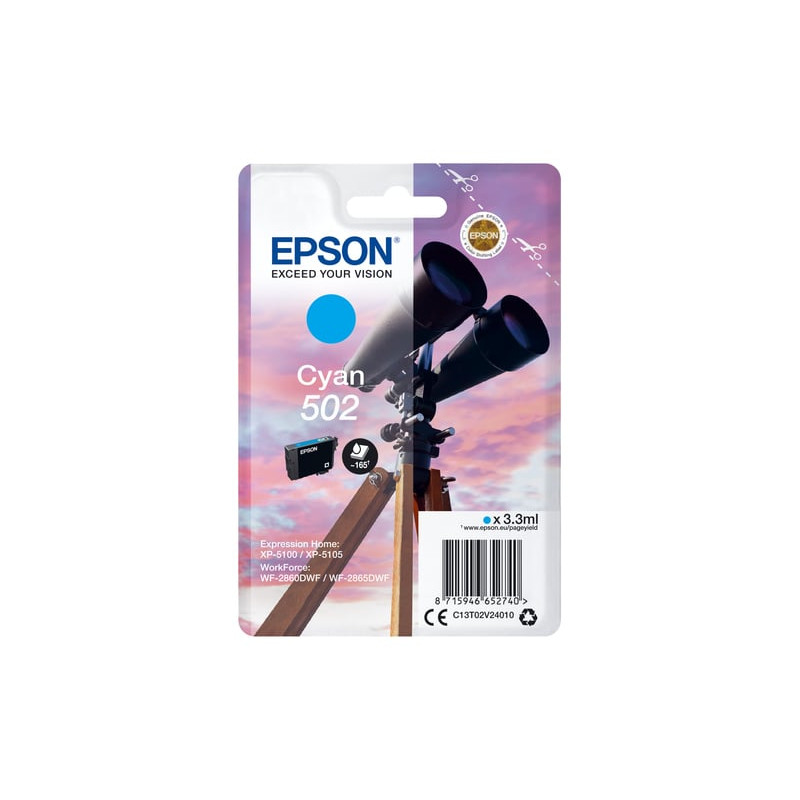Cartuccia epson c13t02v24010 502 ciano [c13t02v24010]