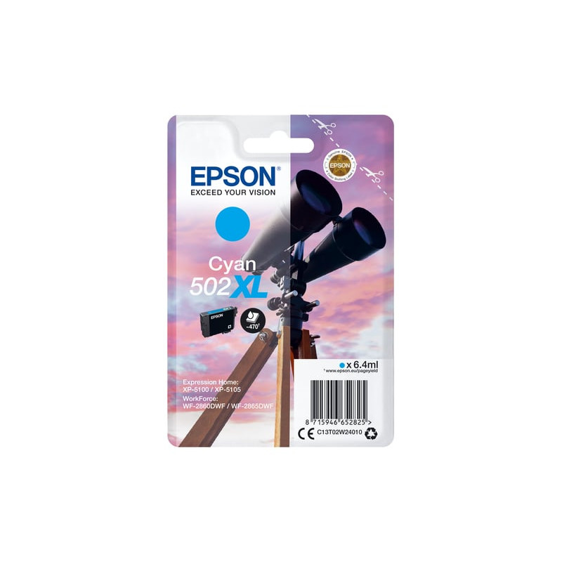 Cartuccia epson c13t02w24010 502xl ciano [c13t02w24010]