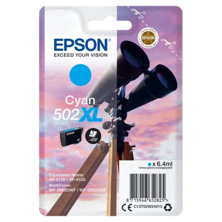 Cartuccia epson c13t02w24010 502xl ciano [c13t02w24010]