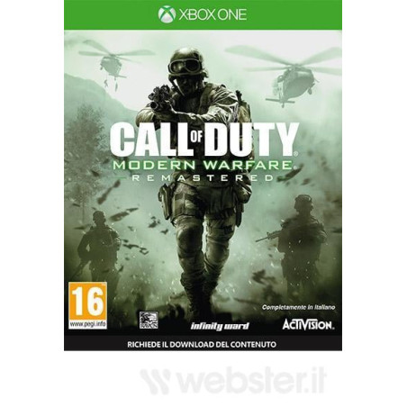 Videogioco xbox one activision call of duty modern warfare remastered