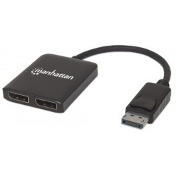 Splitter hub manhattan displayport a 2 porte displayport con mst
