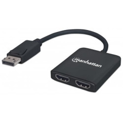 Splitter hub manhattan displayport a 2 porte hdmi con mst