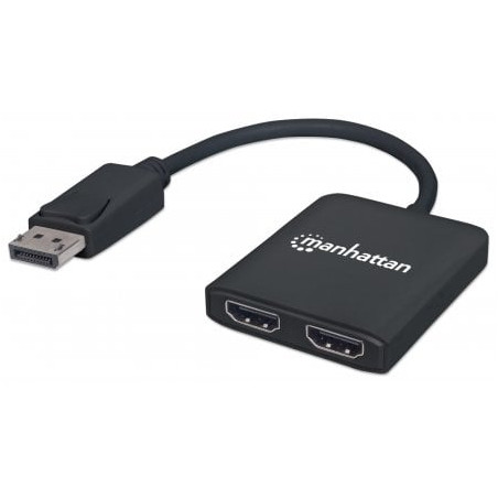 Splitter hub manhattan displayport a 2 porte hdmi con mst