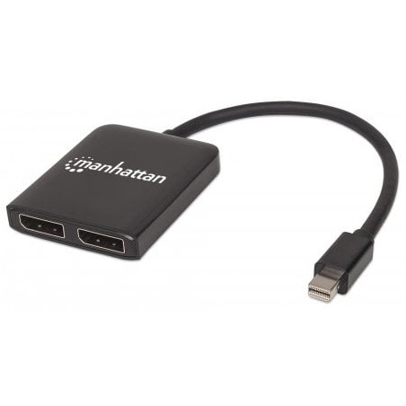 Splitter hub manhattan mini displayport a 2 porte displayport con