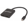 Splitter hub manhattan mini displayport a 2 porte displayport con