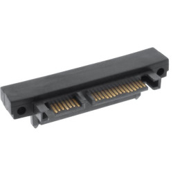 Adattatore inline sata 22pin (7+15) a sata 22pin (7+15) m/f angolato