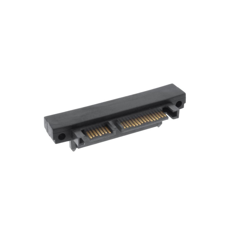 Adattatore inline sata 22pin (7+15) a sata 22pin (7+15) m/f angolato