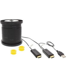 Cavo inline hdmi high speed ottico m/m 300m, su fibra ottica, nero