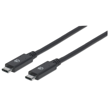 Cavo manhattan superspeed+ usb-c / usb-c 3.1 m/m 1m nero