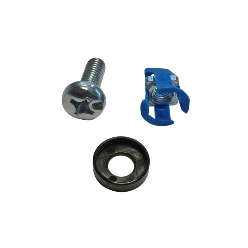 Kit viti oem 50 dadi/50 rondelle per montaggio rack silver